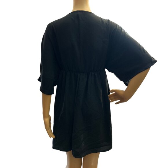 (5 for $25) Festival Mini Dress with Tribal Embroidered Trim Size Medium NWOT - Picture 5 of 6